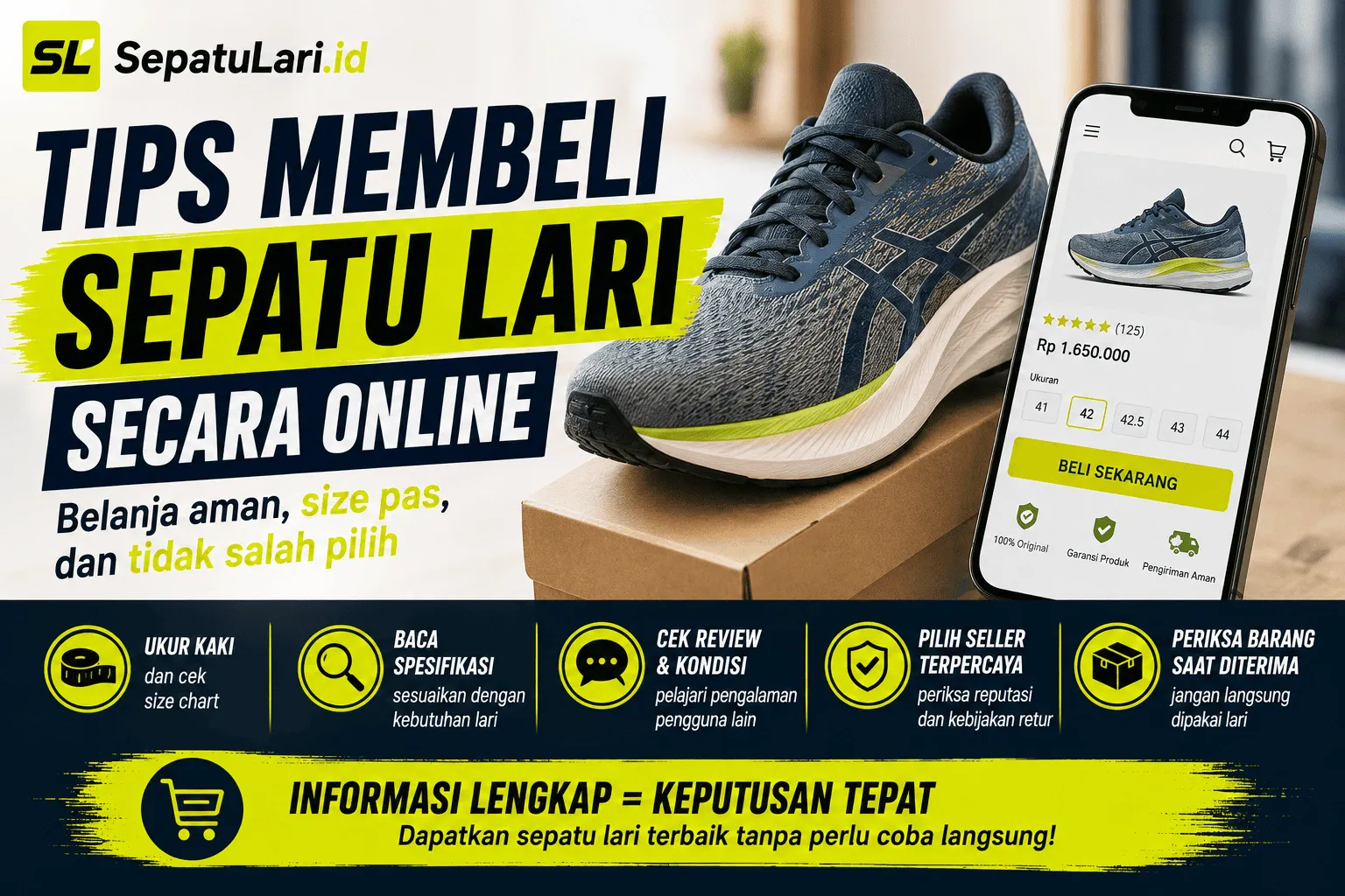 Tips Membeli Sepatu Lari Secara Online