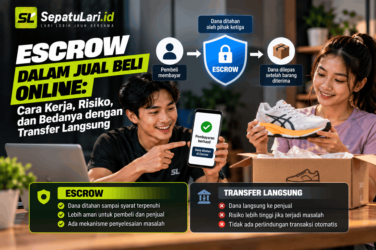 Escrow dalam Jual Beli Online: Cara Kerja, Risiko, dan Bedanya dengan Transfer Langsung